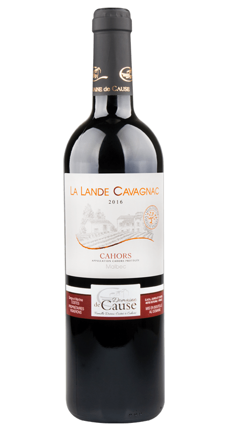 92 Pt. Cahors Malbec 2016 Domaine de Cause La Lande Cavagnac