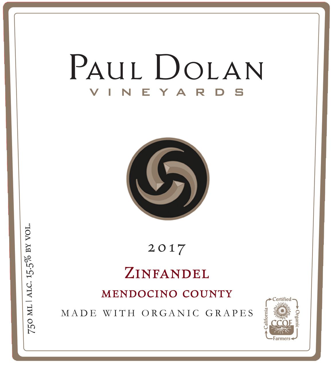 Paul Dolan Vineyards Organically Grown Zinfandel 2017
