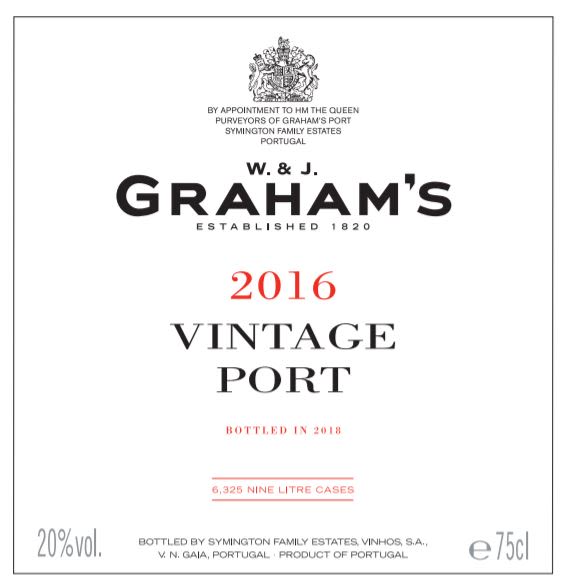 Graham's Vintage Port 2016