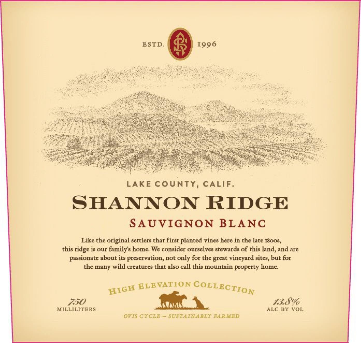 Shannon Ridge High Elevation Sauvignon Blanc 2018
