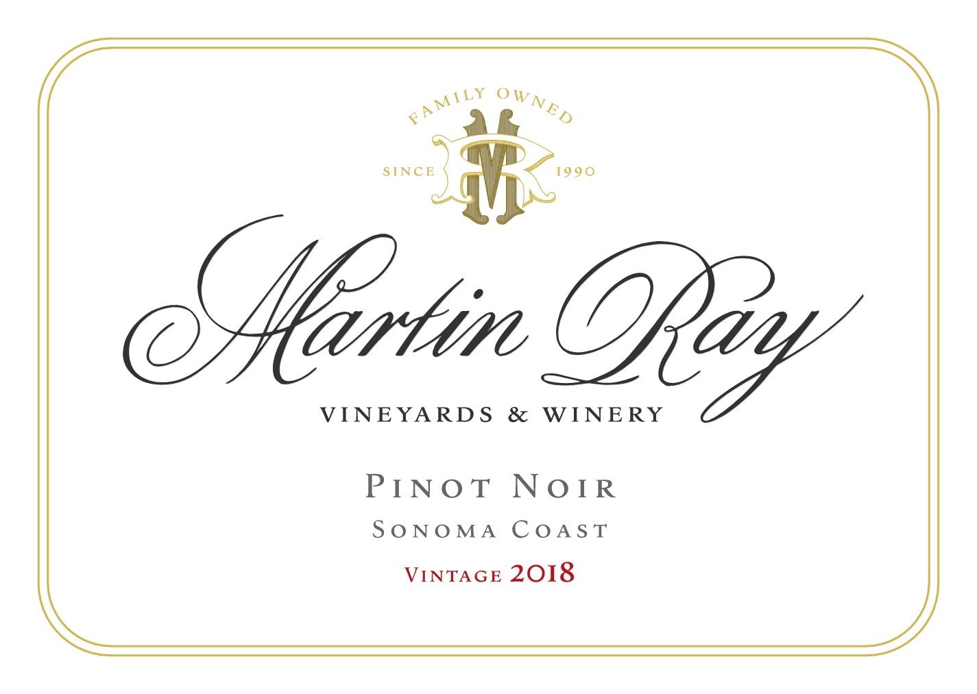 Martin Ray Sonoma Coast Pinot Noir 2018