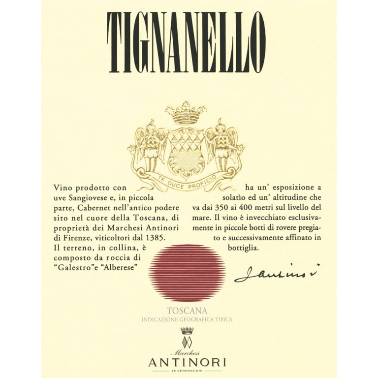 2016 Antinori Tignanello Toscana