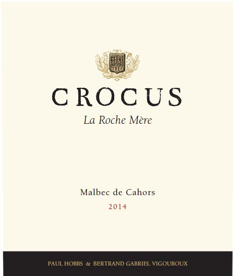 Crocus Malbec de Cahors La Roche Mere 2014