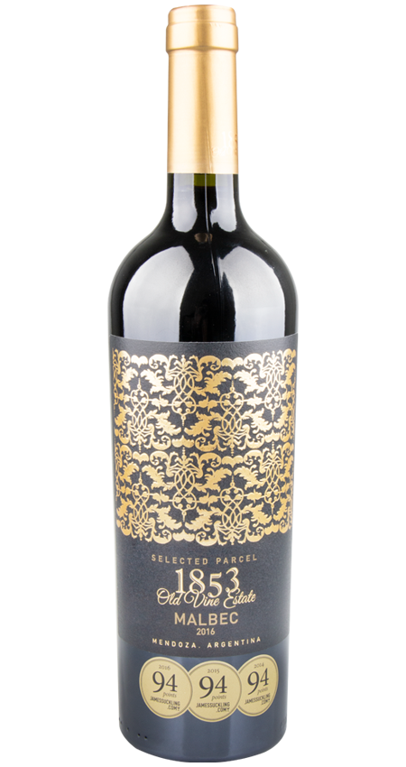 94 Pt. 1853 Old Vine Estate Selected Parcel Mendoza Malbec 2016