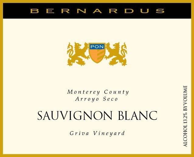 Bernardus Griva Vineyard Arroyo Seco Sauvignon Blanc 2018