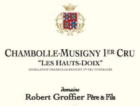Domaine Robert Groffier Chambolle-Musigny Les Hauts Doix Premier Cru 2017