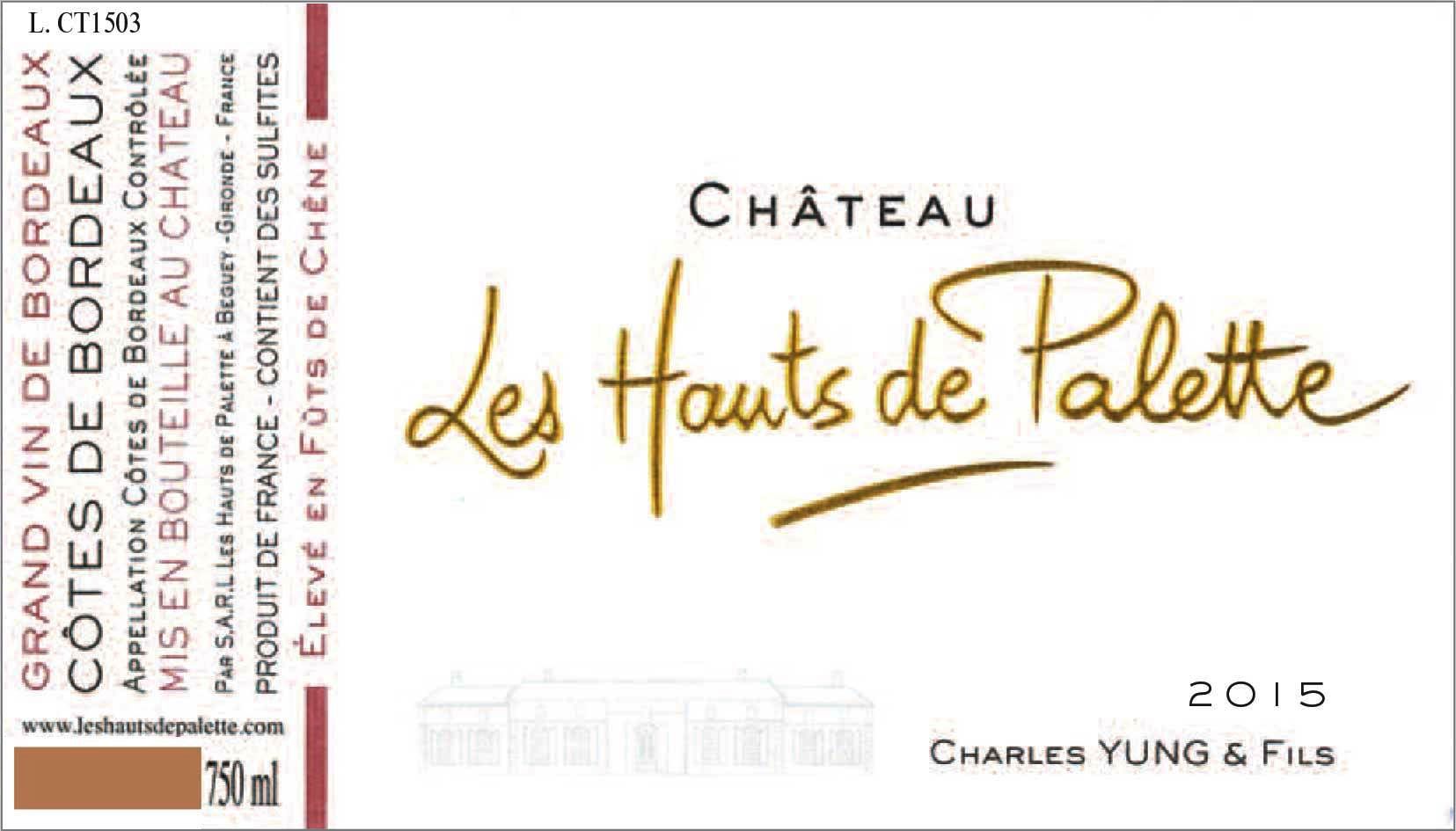 Chateau Les Hauts de Palette 2015