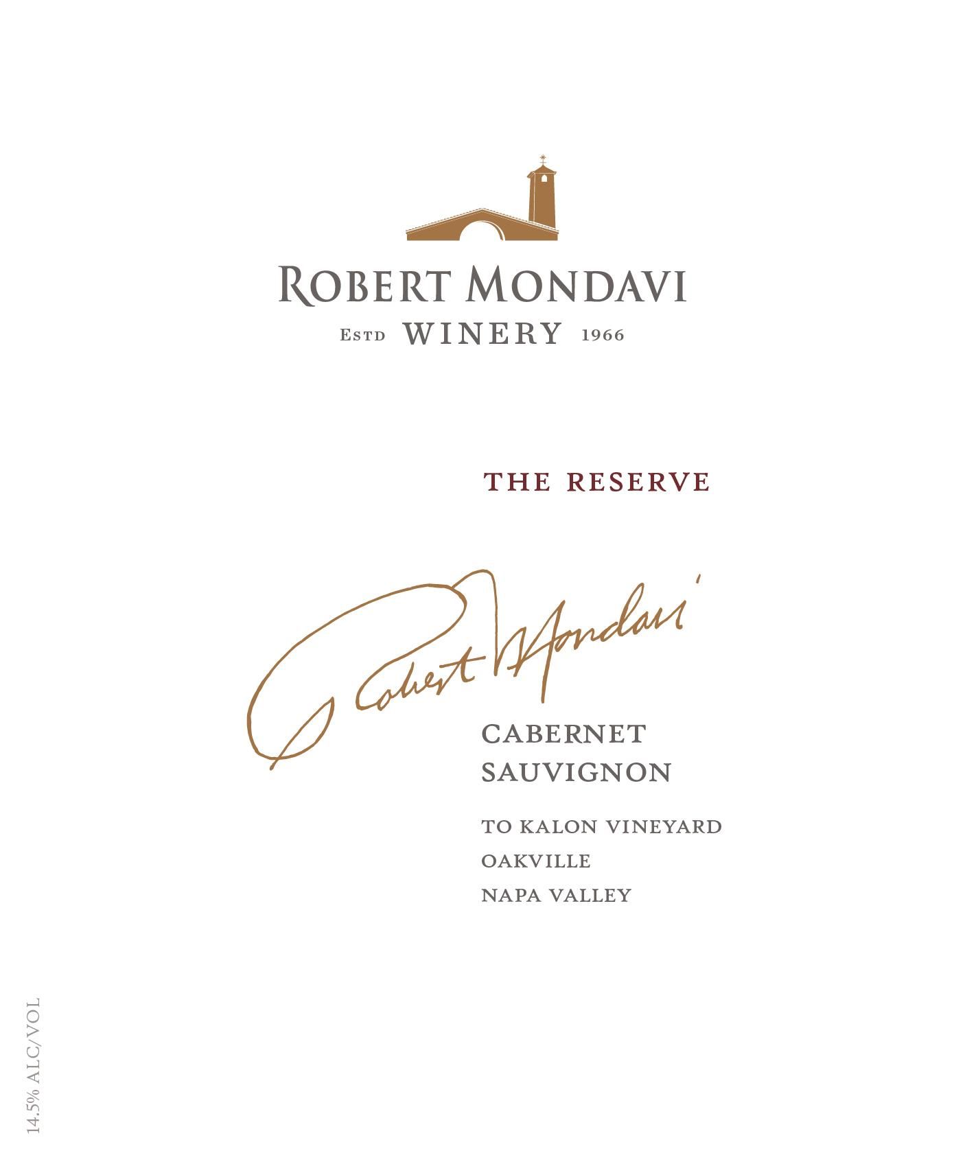 Robert Mondavi To Kalon Vineyard Reserve Cabernet Sauvignon 2015