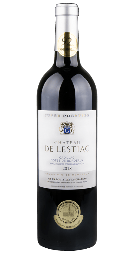 92 Pt. Côtes de Bordeaux 2018 Château de Lestiac Cuvée Prestige
