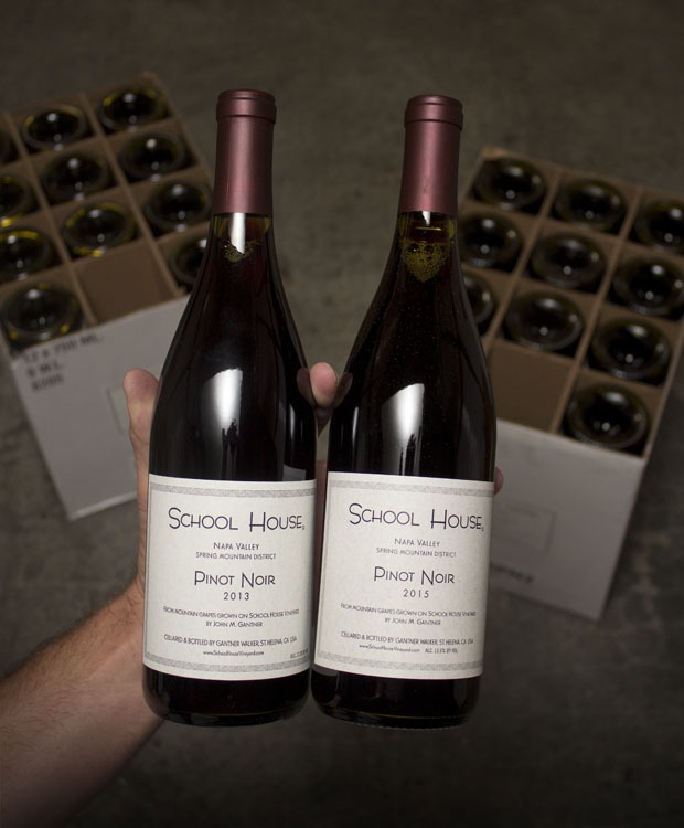 School House Pinot Noir Spring Mountain 2013 & 2015 (2 Bottle Combo)