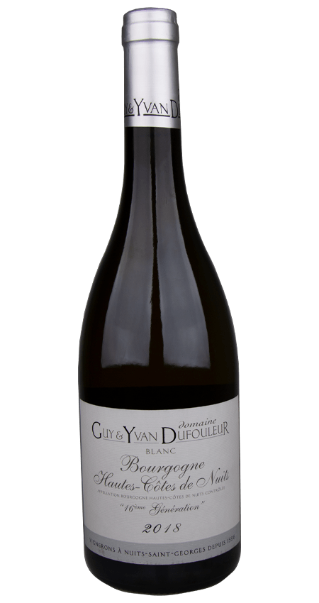 White Burgundy Chardonnay 2018 Domaine Guy et Yvan Dufouleur 16ème Génération Bourgogne Hautes-Côtes de Nuits