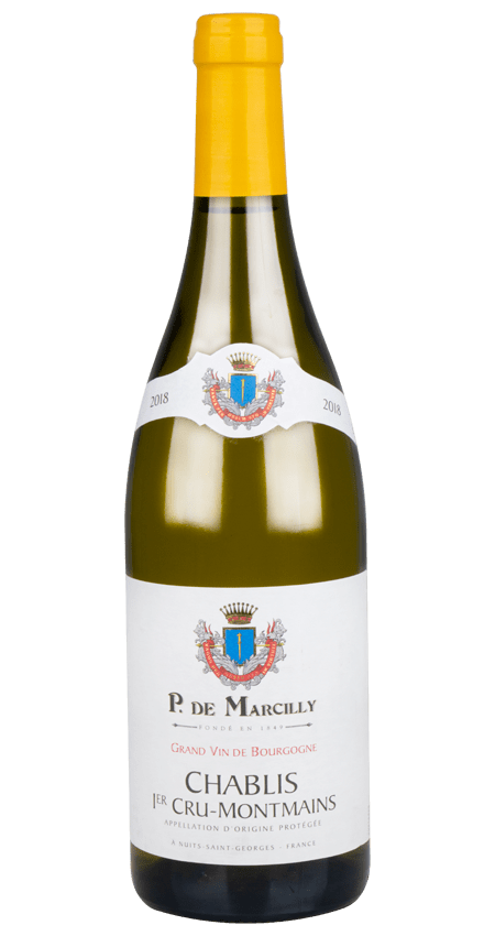 Chablis White Burgundy 1er Cru Montmains 2018 P. de Marcilly