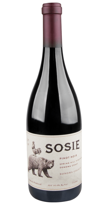 Sosie Wines Sonoma Coast Pinot Noir Spring Hill Vineyard 2018