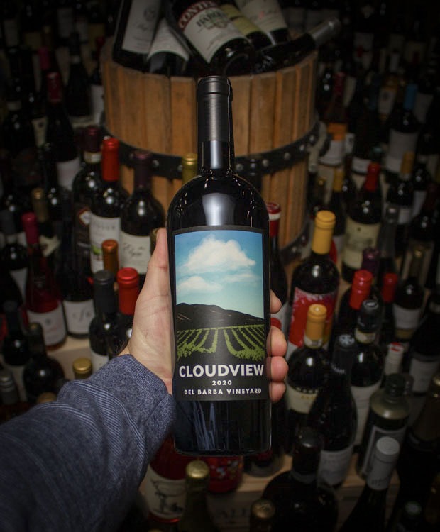Cloudview Red Blend Del Barba Vineyard Contra Costa County 2020