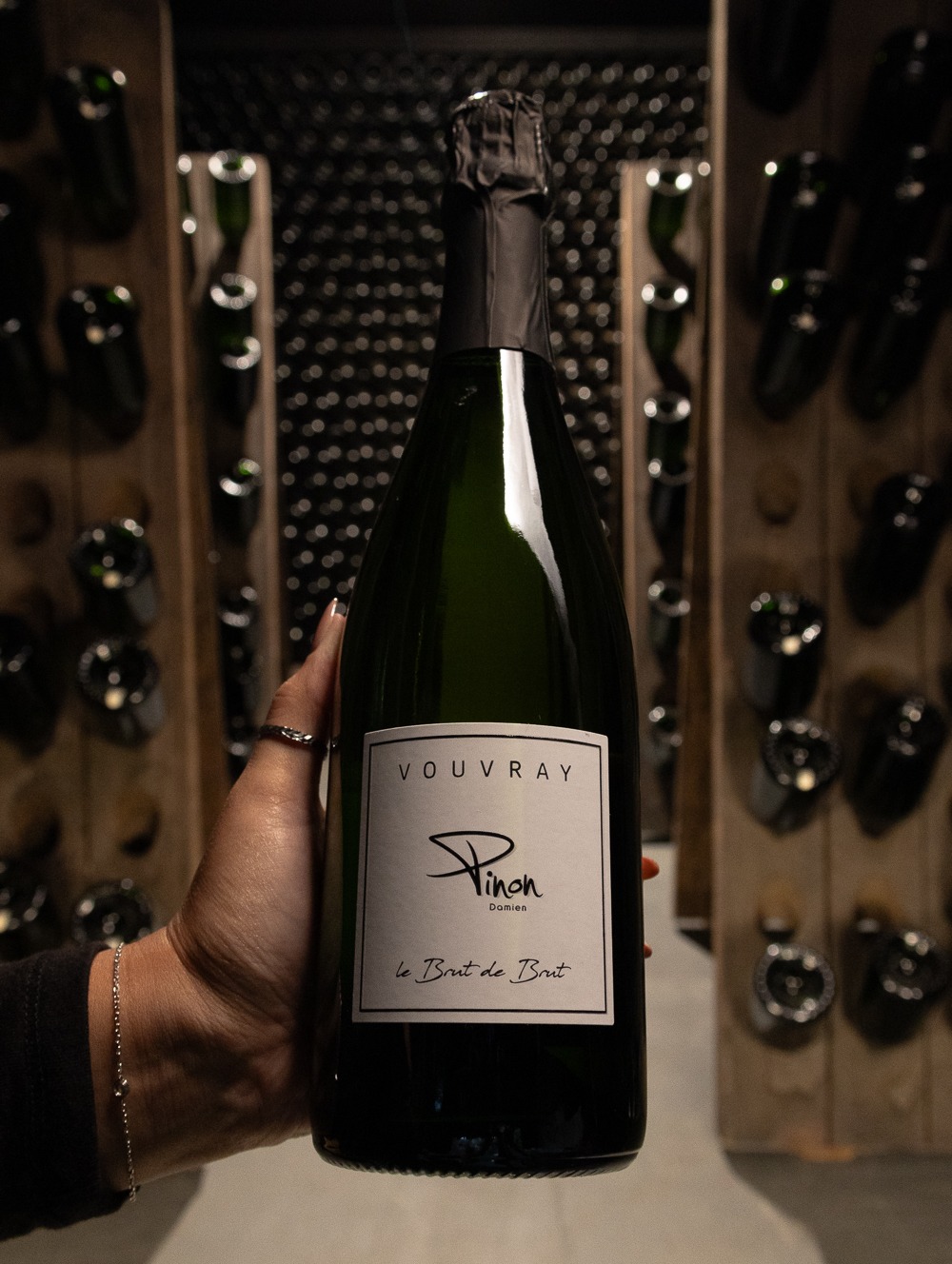 Damien Pinon Vouvray Le Brut de Brut NV																	100% organically-farmed chenin blanc…and a sheer delight to pop and sip!