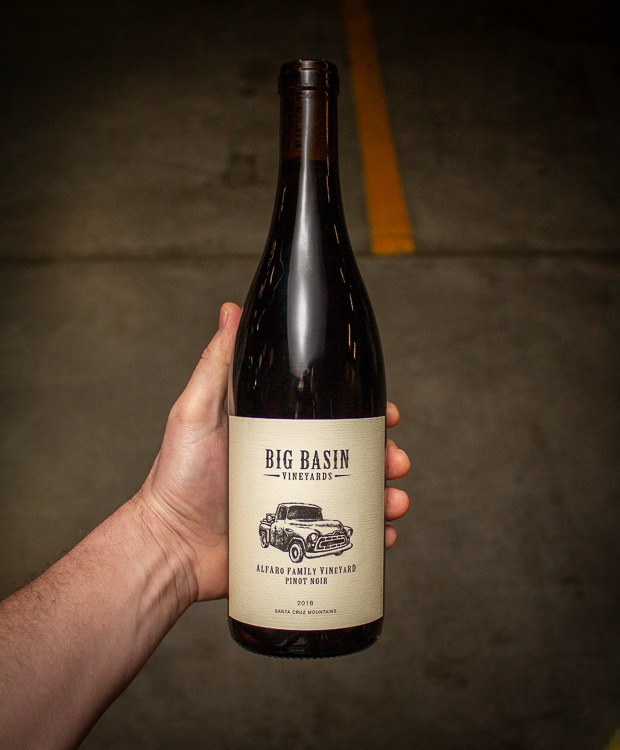 Big Basin Vineyards Pinot Noir Alfaro Family Vineyard Santa Cruz Mountains 2018