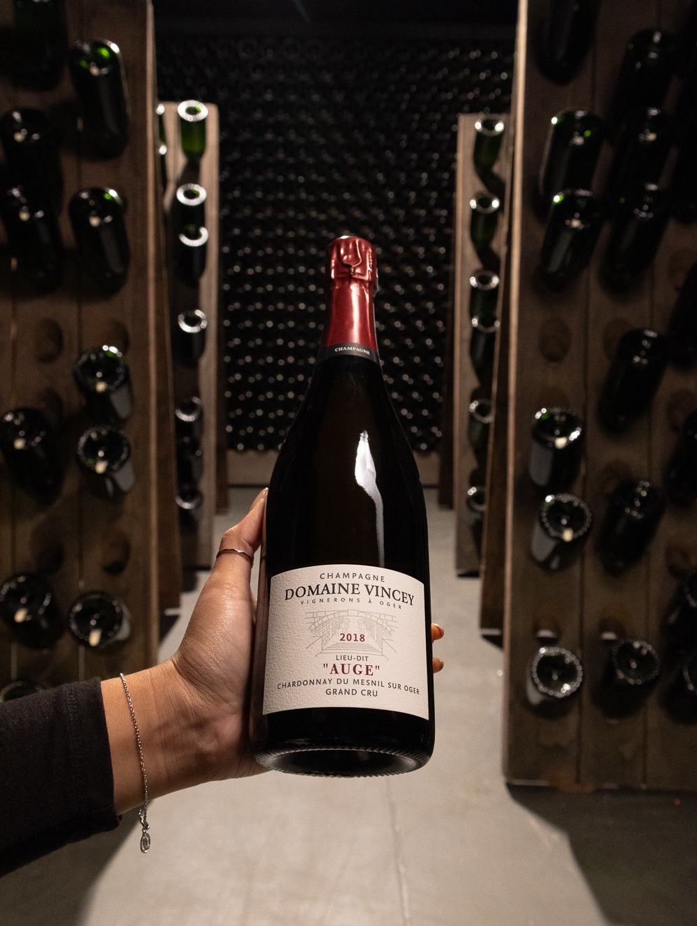 Champagne Domaine Vincey Chardonnay du Mesnil-Sur-Oger Auge Brut Nature Grand Cru 2018