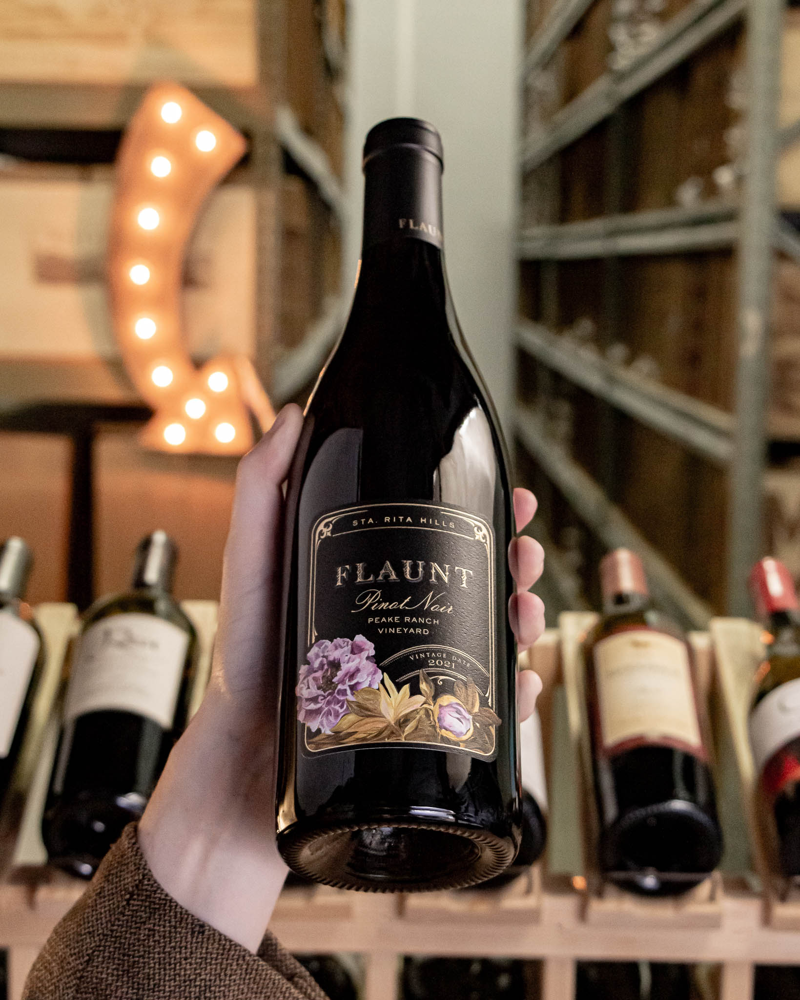 Flaunt Pinot Noir Peake Ranch Vineyard Santa Rita Hills 2021