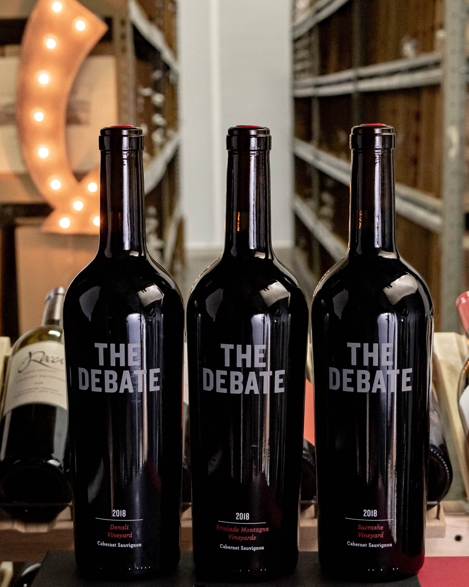The Debate Cabernet Sauvignon Three Pack Three Vineyard Collection Napa Valley 2018
