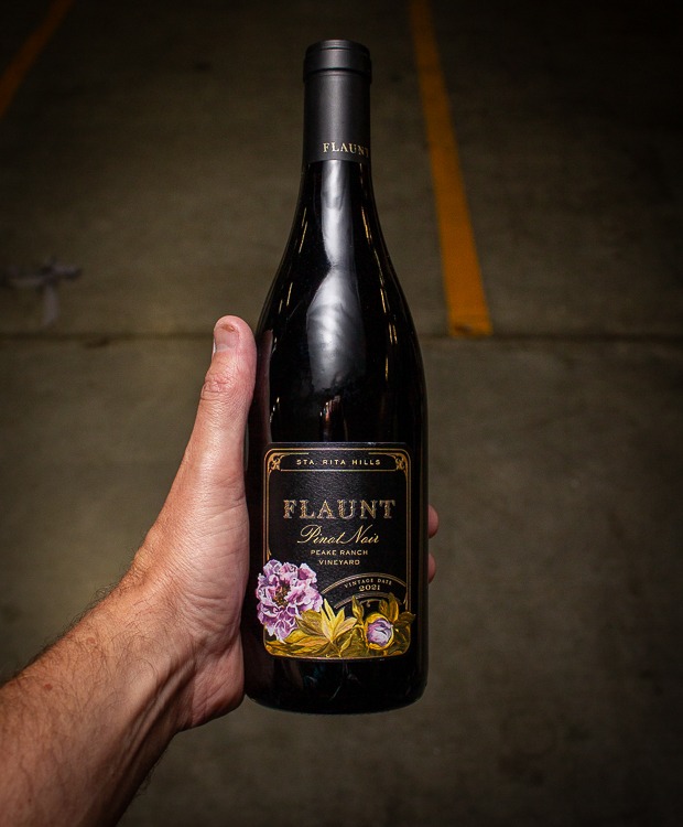 Flaunt Pinot Noir Peake Ranch Vineyard Santa Rita Hills 2021