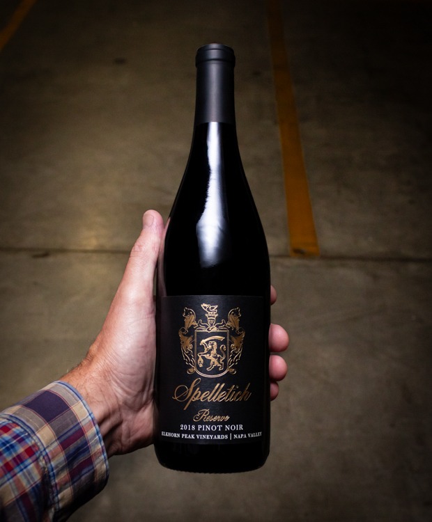 Spelletich Pinot Noir Reserve Elkhorn Peak Vineyard Napa Valley 2018