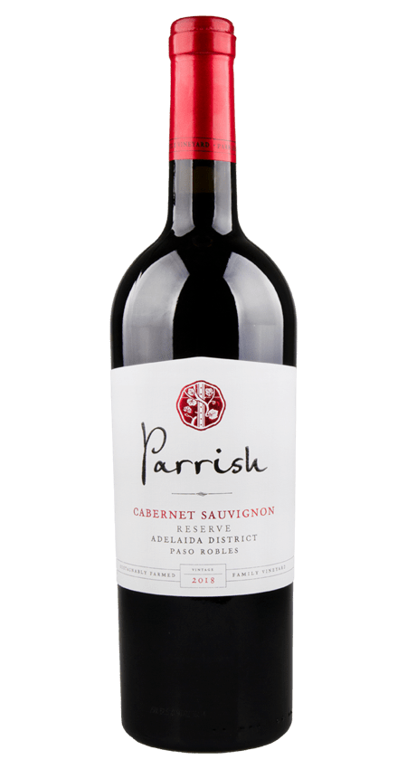 94 Pt. Parrish Family Vineyards Reserve Cabernet Sauvignon Adelaida Paso Robles 2018