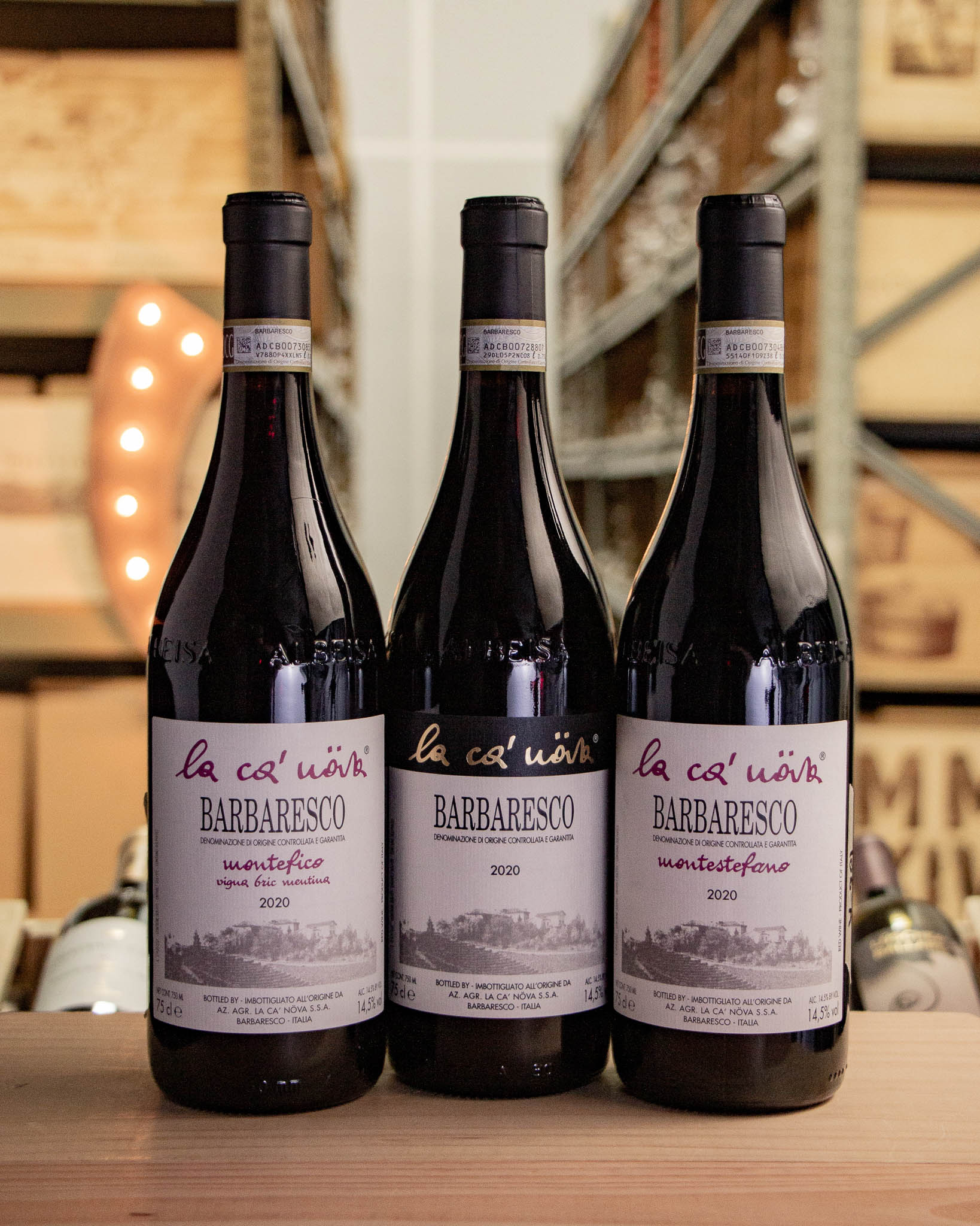 La Ca' Nova Barbaresco 2020 (3-Pack Horizontal)