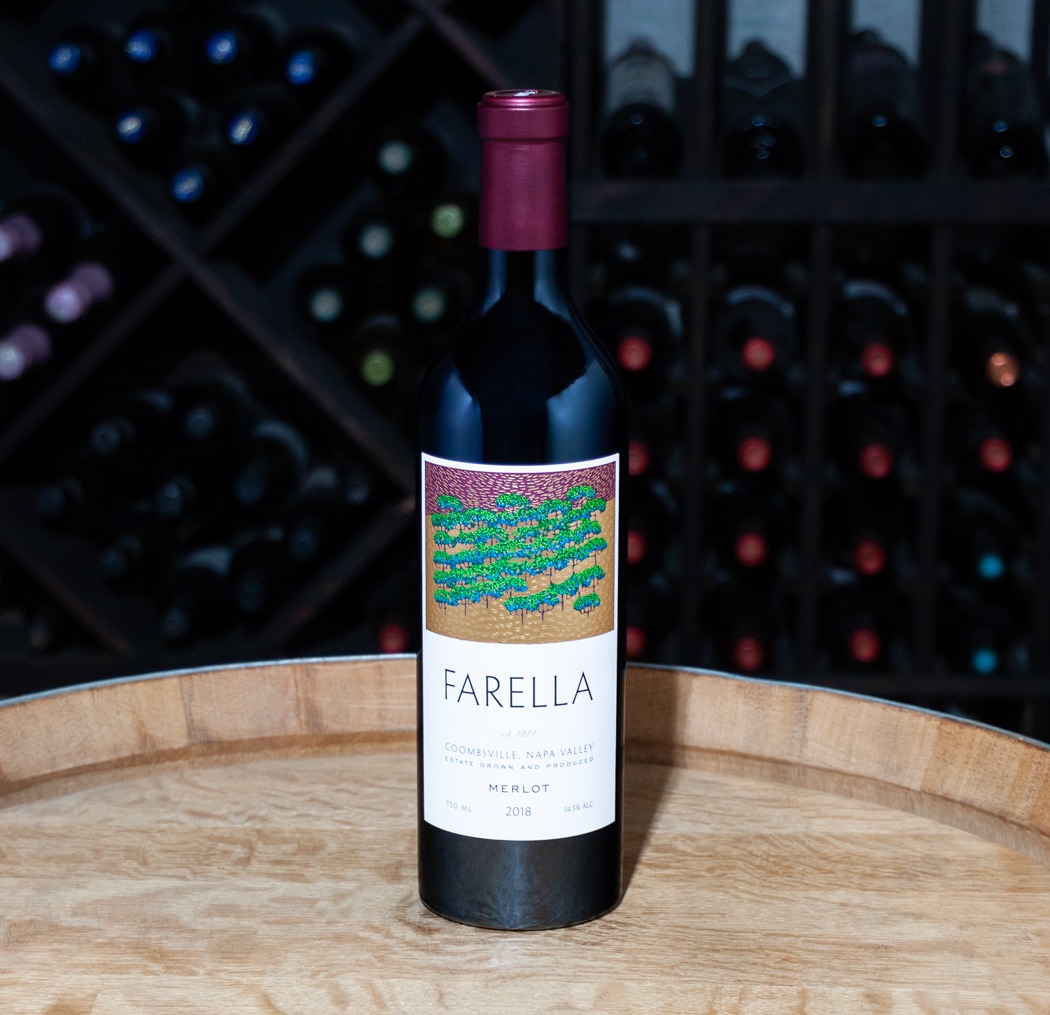 Farella Vineyard Merlot Estate Vineyard Coombsville Napa Valley 2018