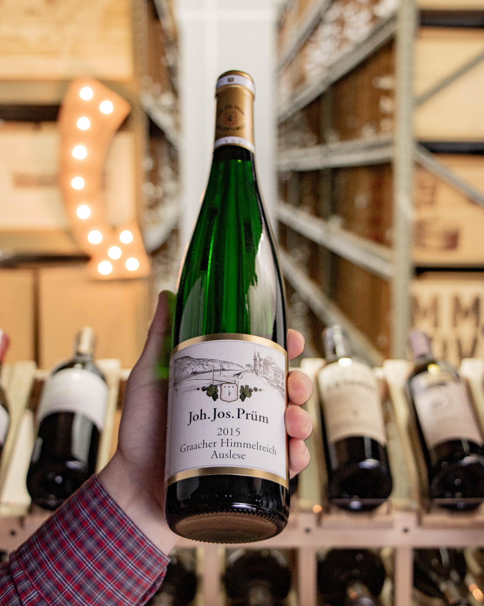 J. J. Prüm Riesling Graacher Himmelreich Auslese Goldkapsel #18 2015 (scuffed label)