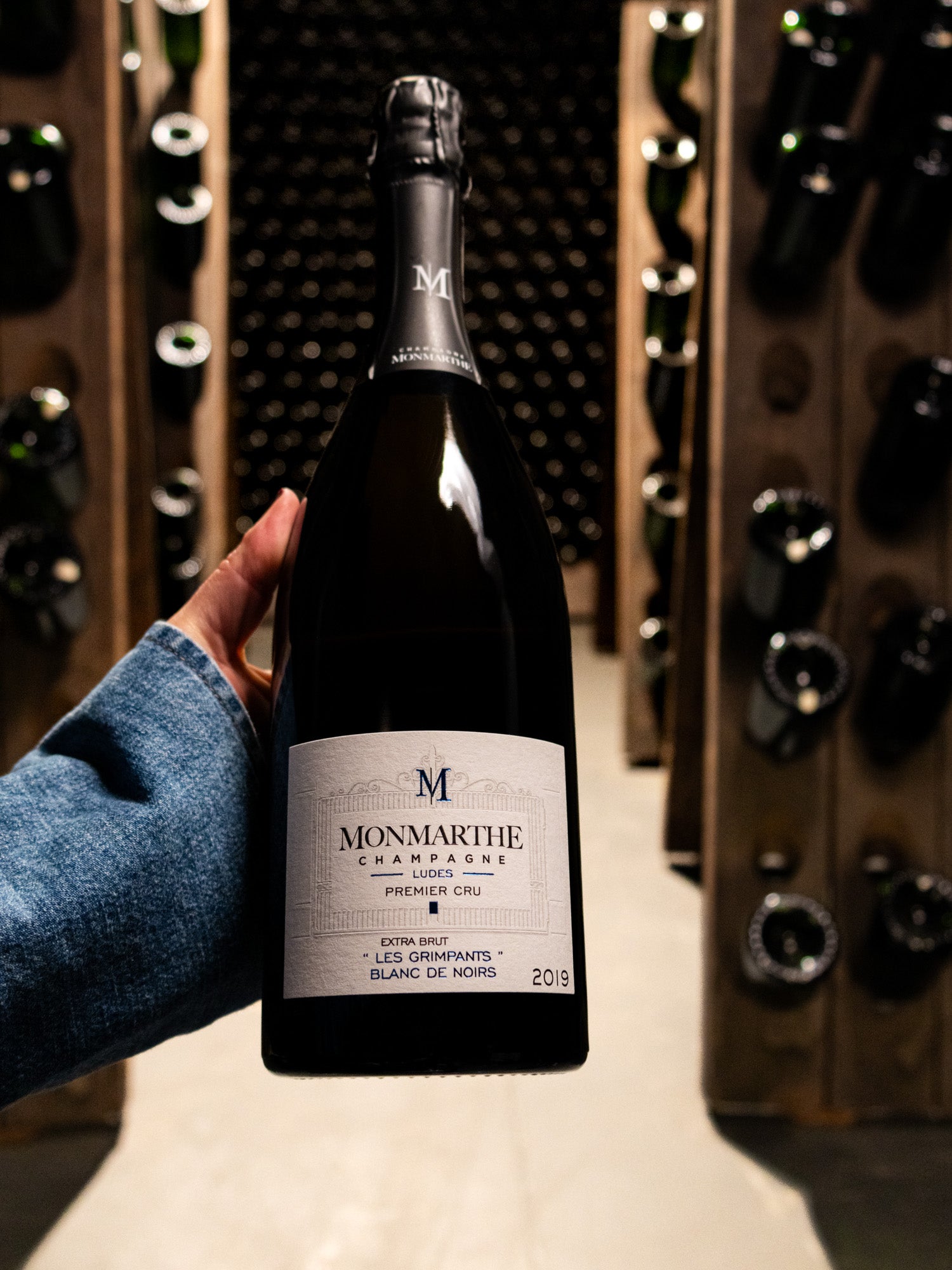 Champagne Monmarthe Blanc de Noirs Les Grimpants Extra Brut Ludes Premier Cru 2019