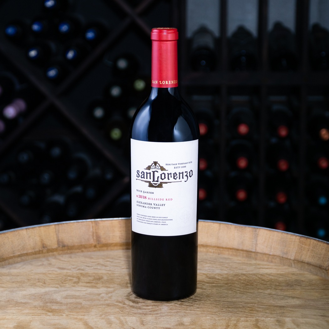 San Lorenzo Hillside Red Rock Garden Alexander Valley 2018