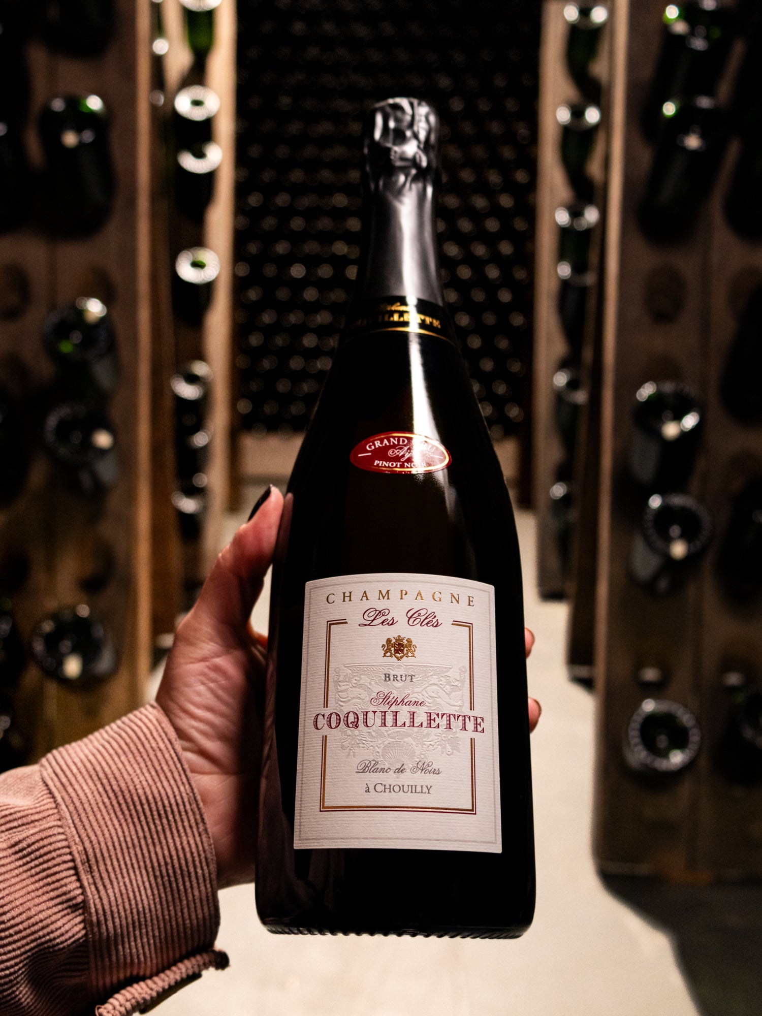 Champagne Stéphane Coquillette Blanc de Noirs Les Clés Ay Brut Grand Cru NV