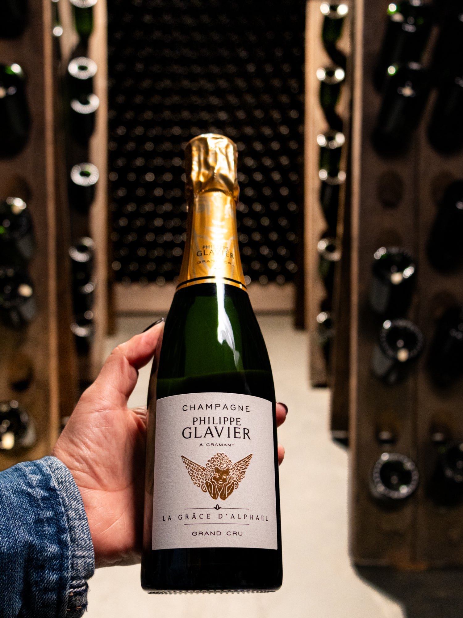 Champagne Philippe Glavier Blanc de Blancs La Grâce d'Alphaël Extra Brut Grand Cru NV (Disg. July 2023) (Half Bottle 375 mL)
