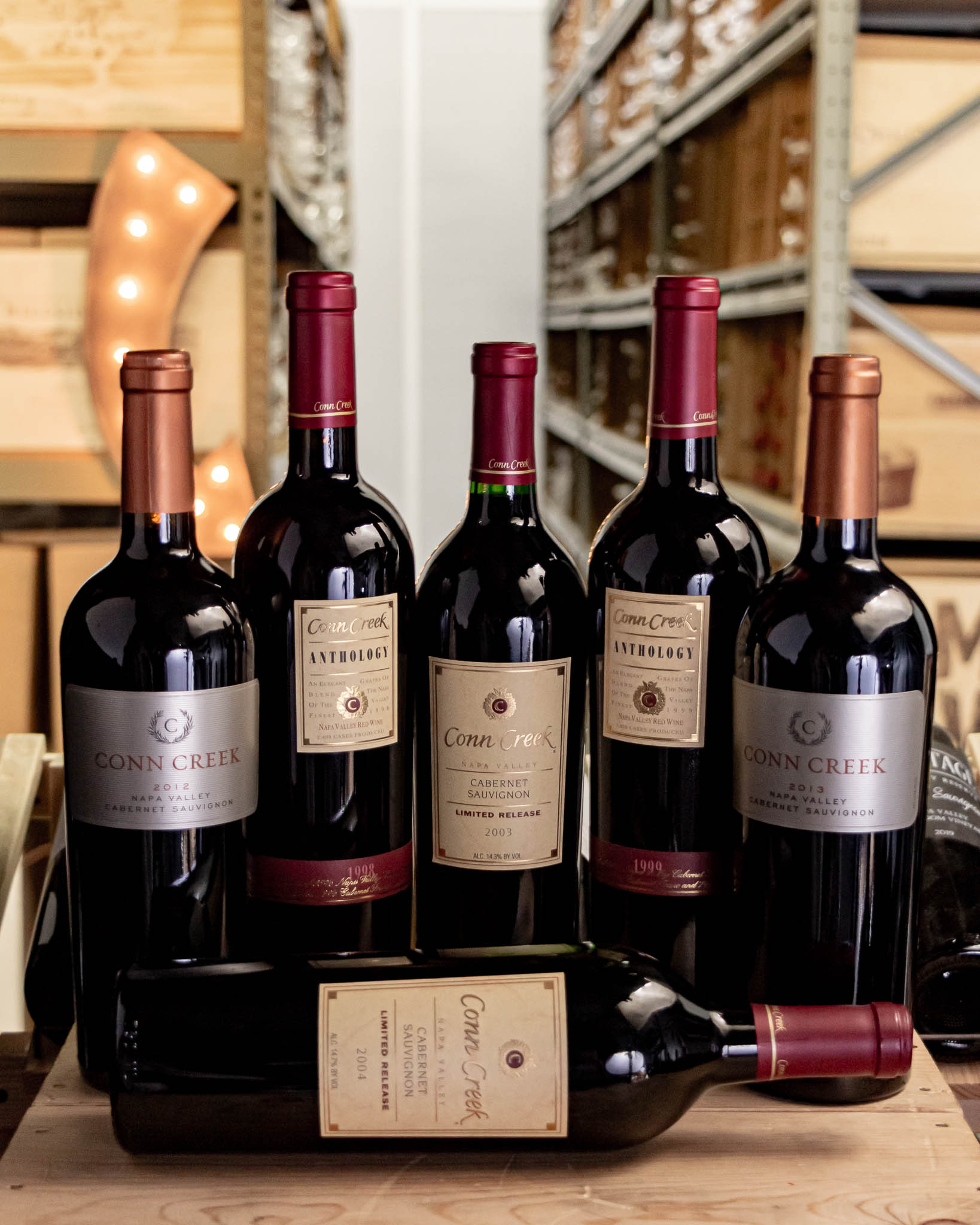 Conn Creek Anthology & Limited Release Napa Valley Vintage Vertical (1999, 1998, 2003, 2004, 2012, 2013) (6-Pack)