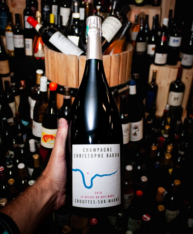 Champagne Christophe Baron Le Dessus du Bois Marie Crouttes-sur-Marne Brut Nature 2018 (Magnum 1.5L) (Disg. April 2022)