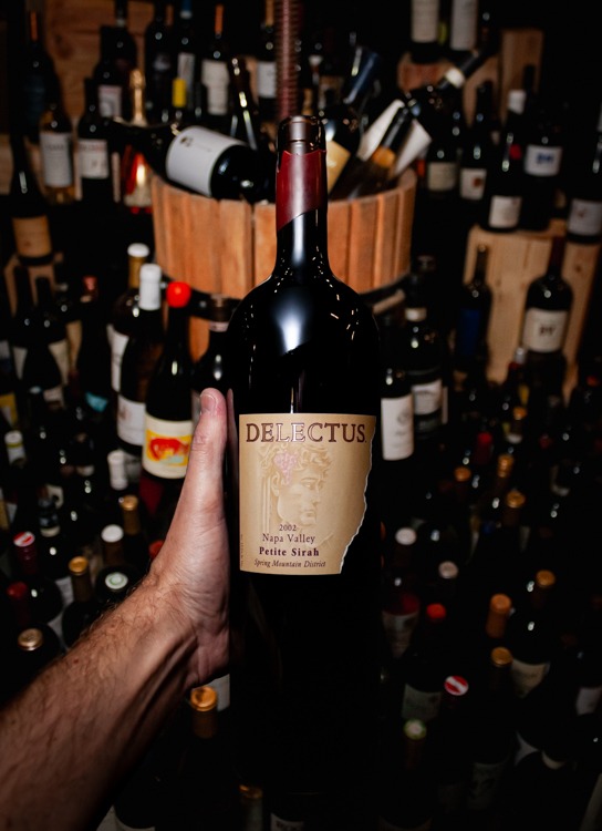 Delectus Petite Sirah Spring Mountain District Napa Valley 2002 (Magnum 1.5L) (broken capsule)