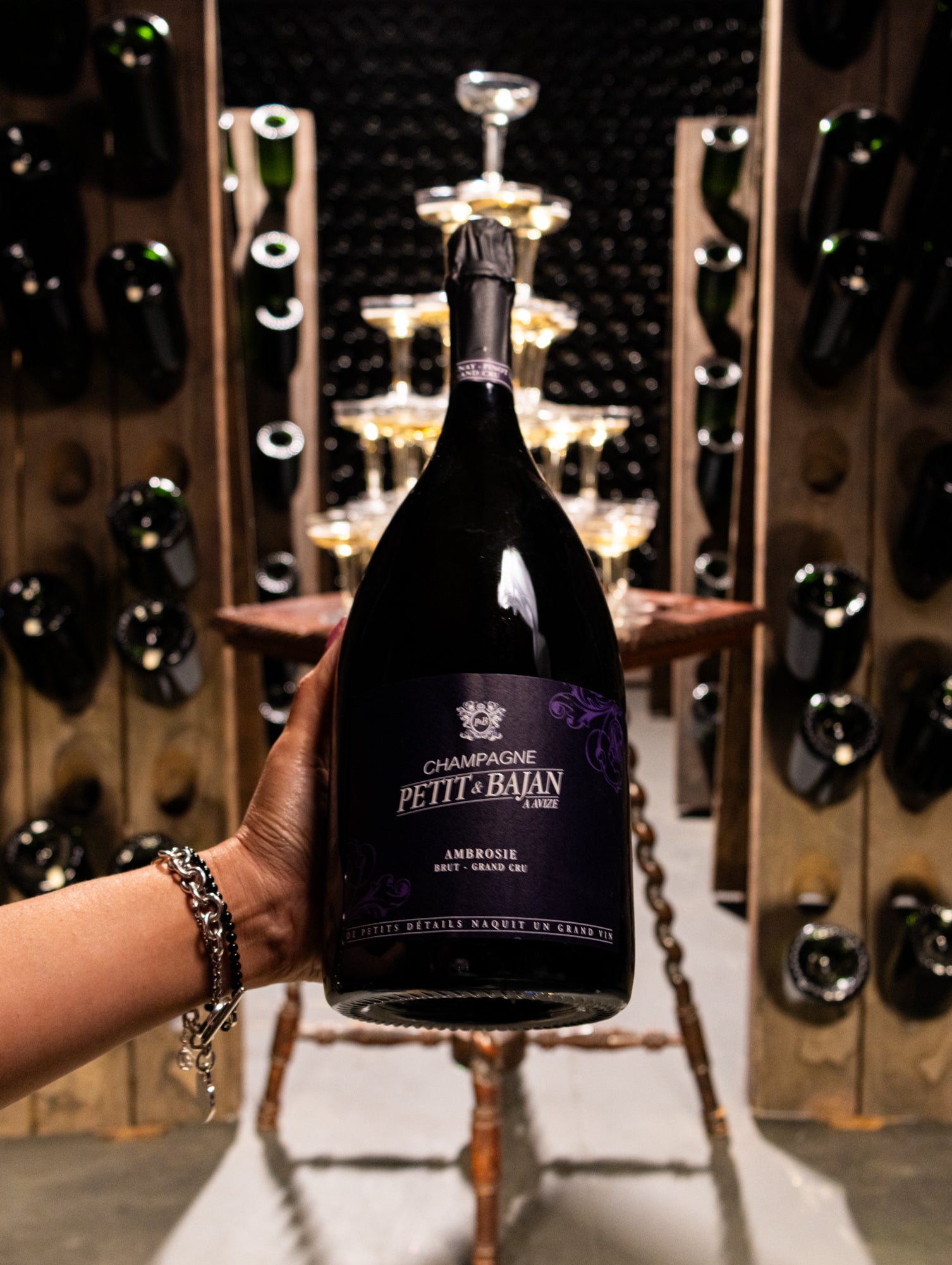 Champagne Domaine Petit & Bajan Ambrosie Brut Grand Cru NV (Magnum 1.5L) (Disg. September 2023)