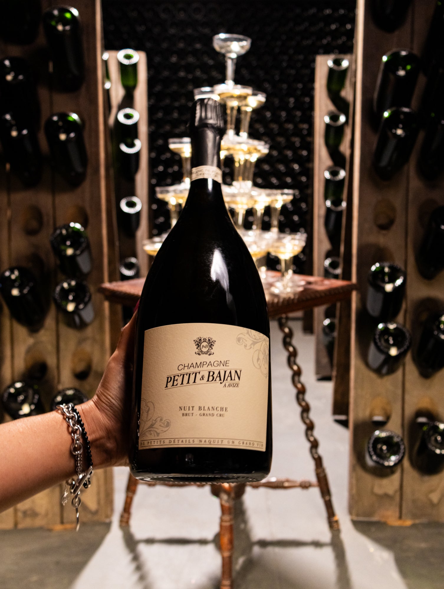 Champagne Petit & Bajan Blanc de Blancs Nuit Blanche Grand Cru NV (Magnum 1.5L) (Disg. May 2024)