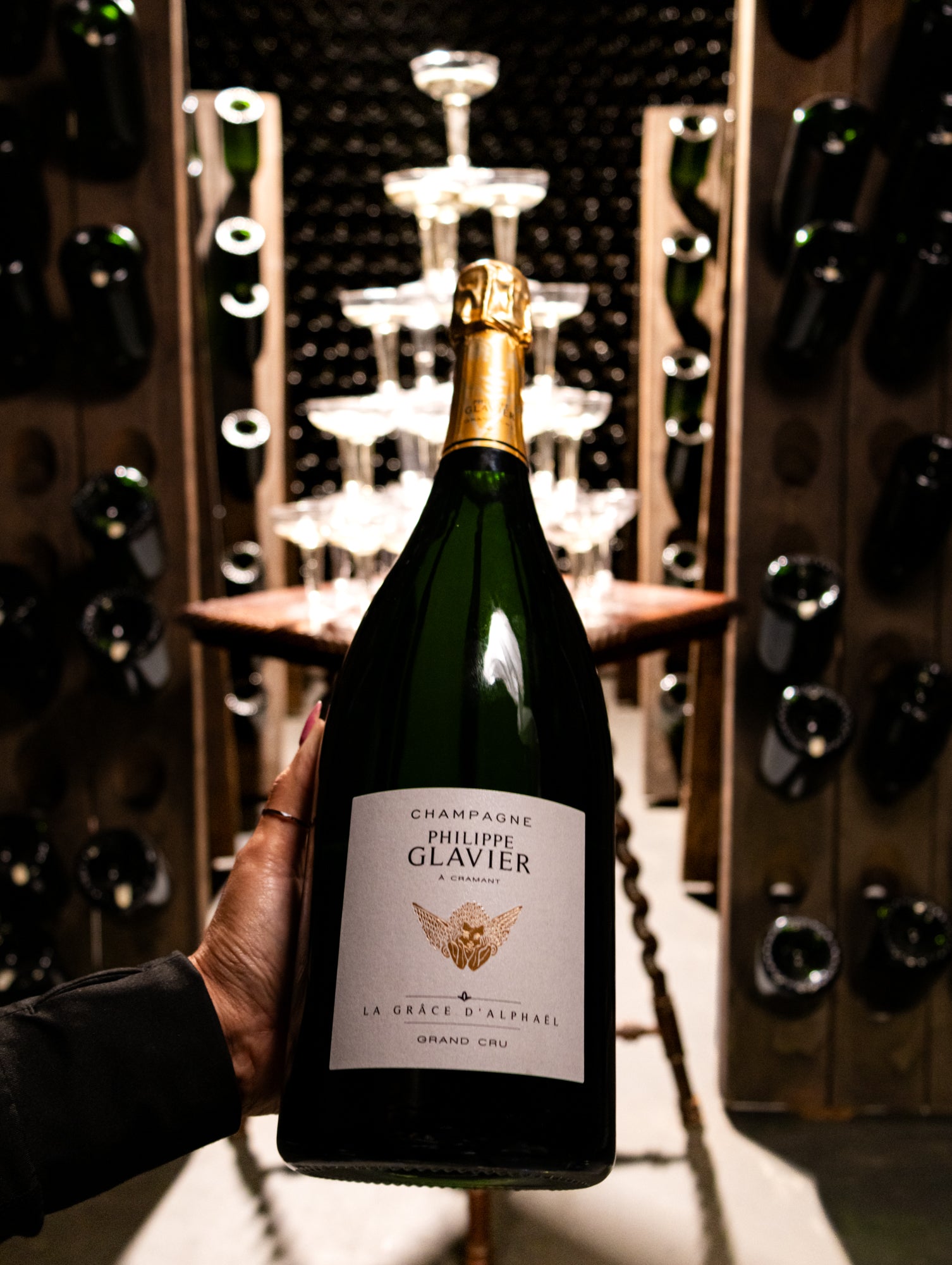 Champagne Philippe Glavier Blanc de Blancs La Grâce d’Alphaël Extra Brut Grand Cru NV (Disg. March 2024) (Magnum 1.5L)