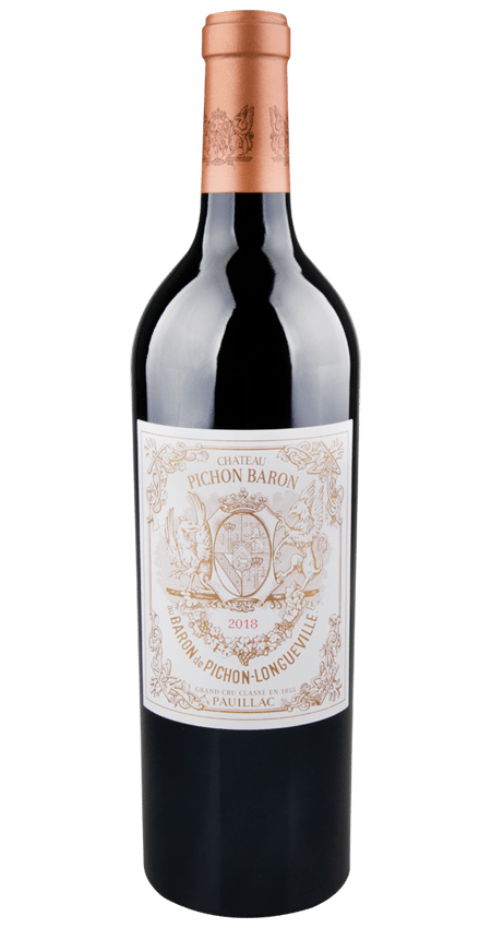 100 pt. Château Pichon-Longueville Baron Pauillac 2nd Cru Classé 2018