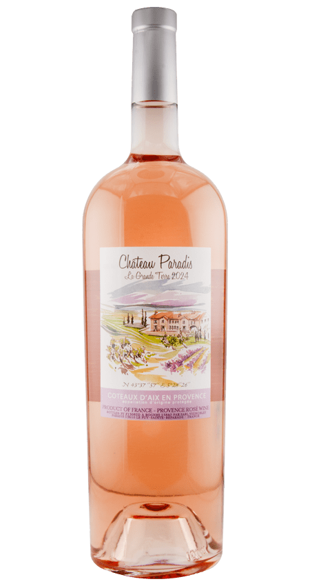 Château Paradis La Grande Terre Coteaux d'Aix en Provence Rosé 2024 Magnum