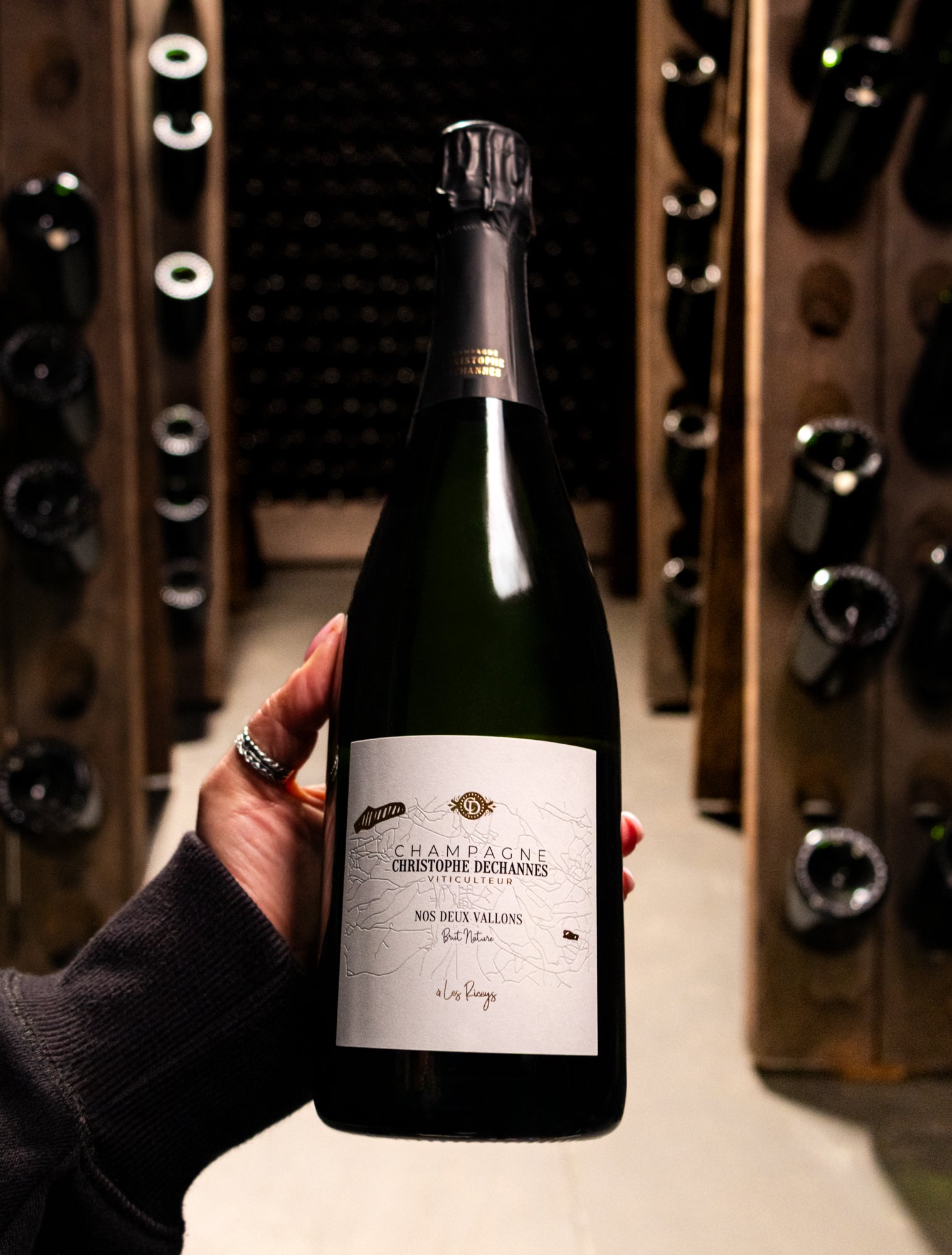 Champagne Christophe Dechannes Nos Deux Vallons Les Riceys Brut Nature NV