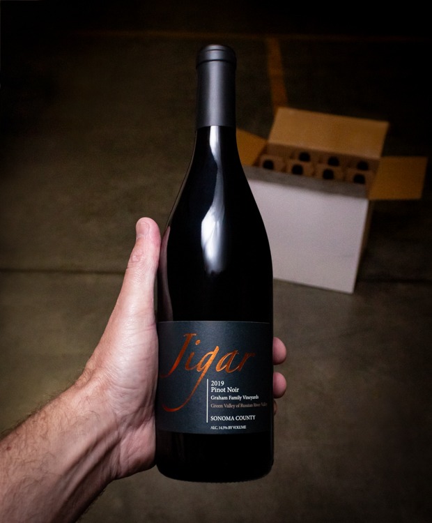 Jigar Wines Pinot Noir Graham Family Vineyard Green Valley of Russian River Valley Sonoma County 2019
