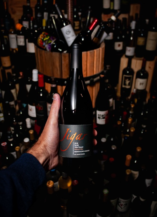 Jigar Wines Syrah Tollini Vineyard Mendocino County 2018
