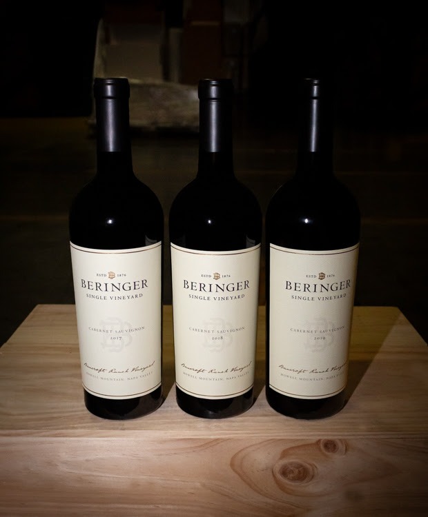 Beringer Vineyards Cabernet Sauvignon Bancroft Ranch Vineyard Howell Mountain Napa Valley Vertical Multi Vintage (3-Pack)