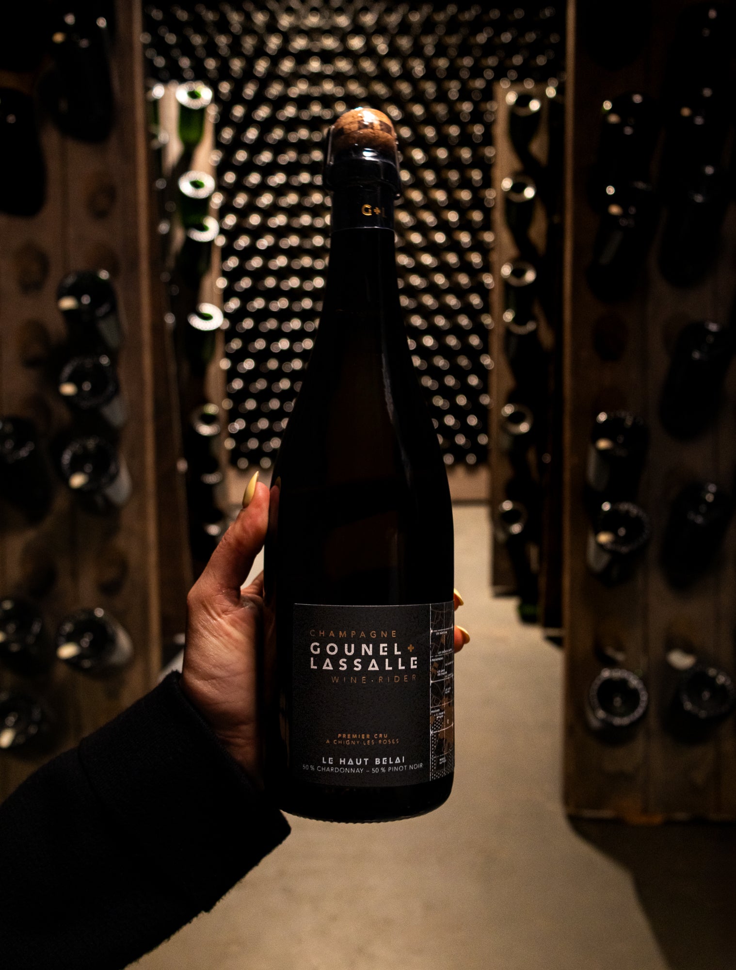Champagne Gounel Lassalle Le Haut Belai Brut Nature Chigny Les Rosés Premier Cru NV