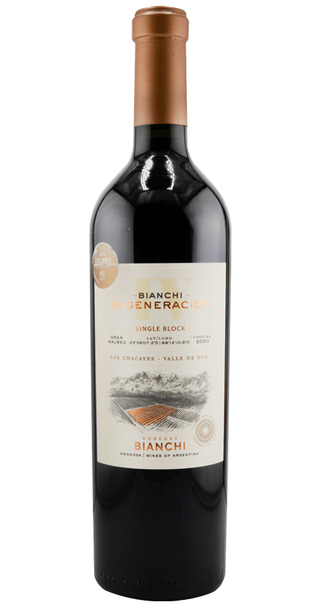 95 Pt. Bodegas Bianchi Gran Malbec IV Generación 2020 Mendoza