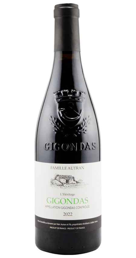 94 Pt. Southern Rhone Gigondas Rouge 2022 Famille Autran L'Héritage AOP