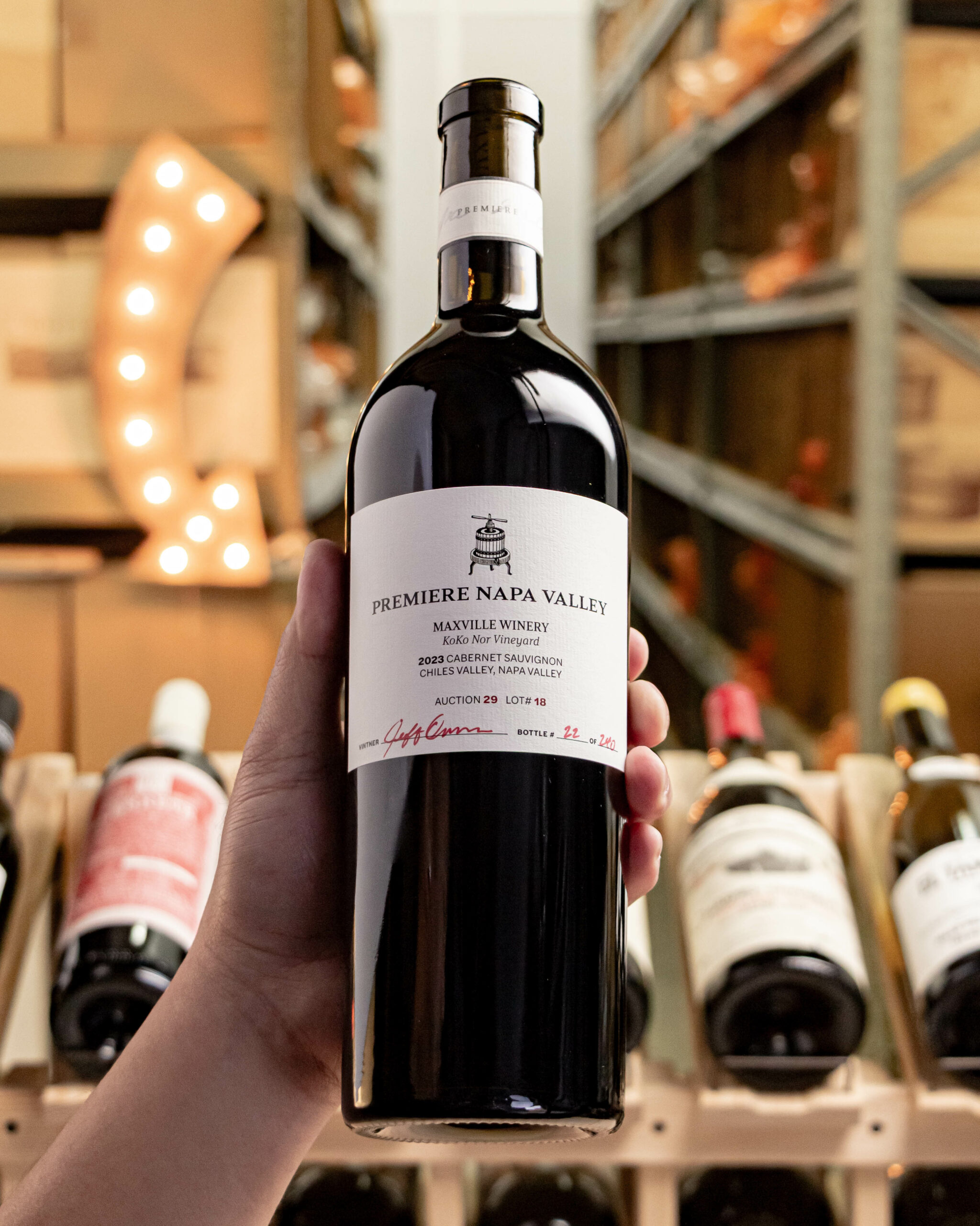 Maxville Winery Premiere Napa Valley Cabernet Sauvignon KoKo Nor Vineyard Chiles Valley District Napa Valley 2023