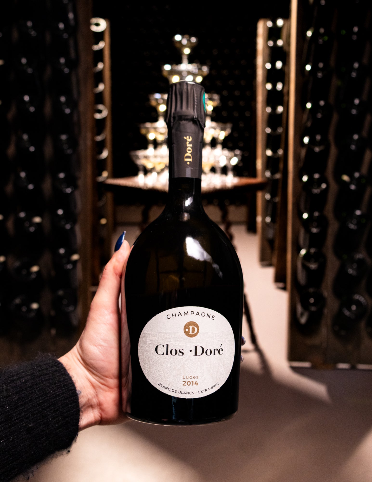 Champagne Doré by Monmarthe Le Clos Blanc de Blancs Extra Brut Ludes Premier Cru 2014
